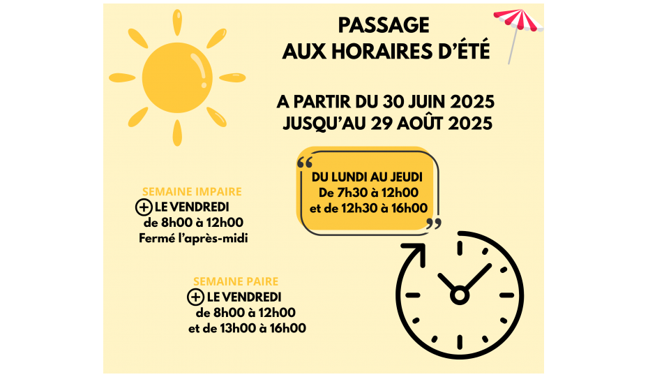 LE SIÈGE DU SYDEME PASSE AUX HORAIRES D'ÉTÉ