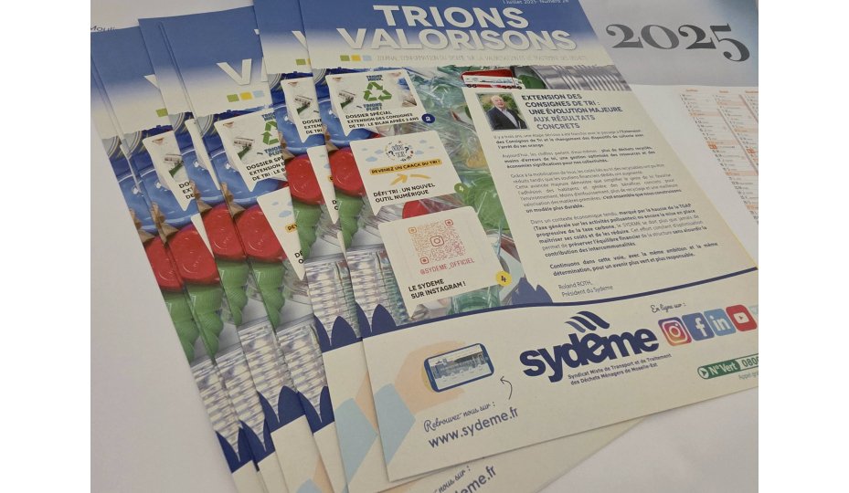 NOUVEAU NUMÉRO DU JOURNAL DU SYDEME DISPONIBLE
