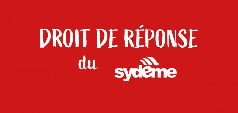 DROIT DE RÉPONSE DU SYDEME AU REPUBLICAIN LORRAIN